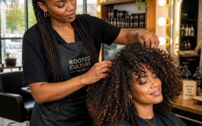 Top black hair salon Johannesburg for braids, weaves, and natural hair.